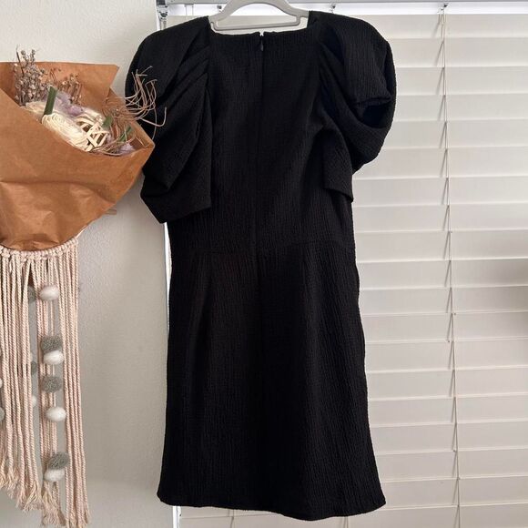 C/MEO Collective Soaked Black Mini Dress – Modern Romantic Rufflecore Medium - Picture 3 of 8